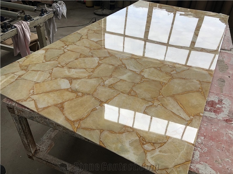 Faux Brick Alabaster Sheet for Bar Counter