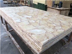 Faux Brick Alabaster Sheet for Bar Counter
