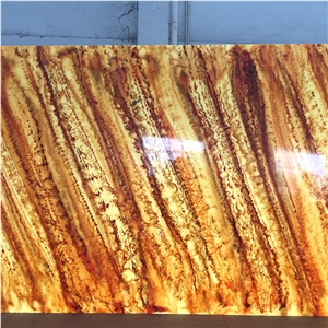 Faux Popular Translucent Yellow Onyx Sheet