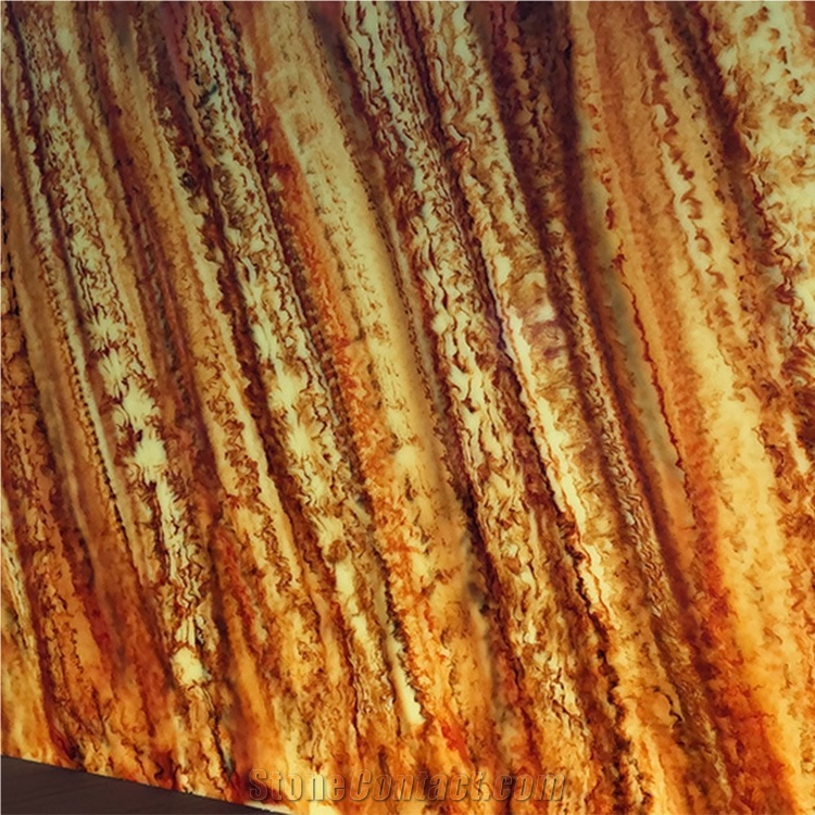 Faux Popular Translucent Yellow Onyx Sheet