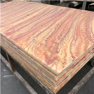 Faux Popular Translucent Yellow Onyx Sheet