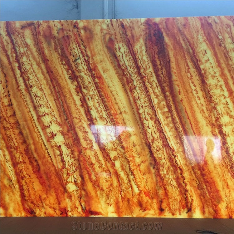 Home Decor Faux Yellow Onyx Alabaster Slab