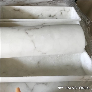 Translucent White Alabaster Column Sheet