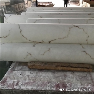 Translucent White Alabaster Column Sheet