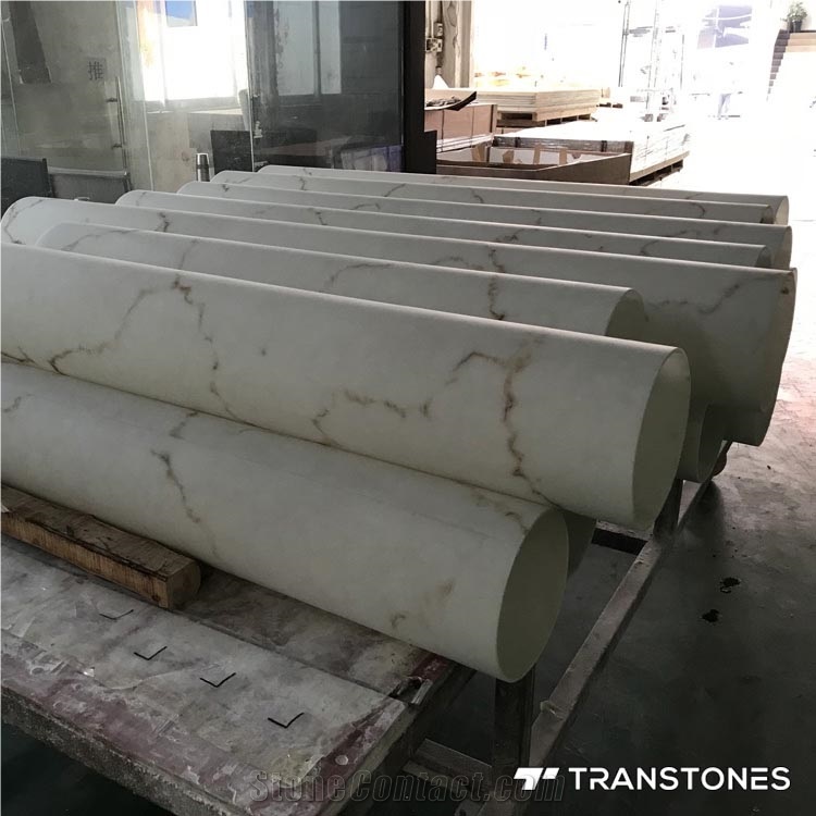 Translucent White Alabaster Column Sheet