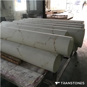 Translucent White Alabaster Column Sheet