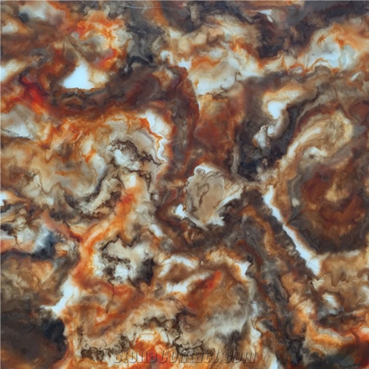 Transparent Wall Panel Faux Alabaster for Countertops
