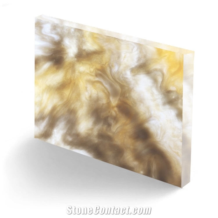 Transparent Wall Panel Faux Alabaster for Countertops