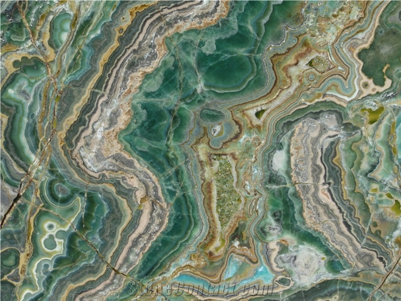 Verde Smeralda Onyx Slabs
