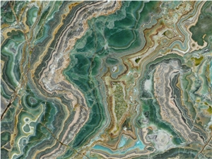 Verde Smeralda Onyx Slabs