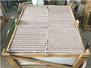 Brushed Rojo Alicant Marble Tile for Walls