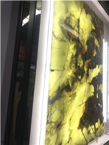 Ancient Green Onyx Verde Pakistano Multi Slab