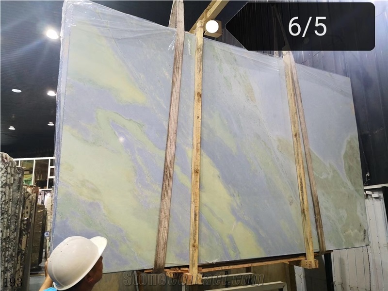 Azul Lagoa Pardais Magic Blue Escuro Marble Slab