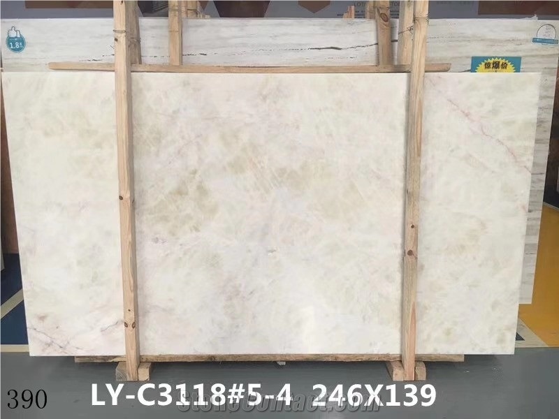 Baja Maya White Onyx Slab Wall Cladding Tile Floor