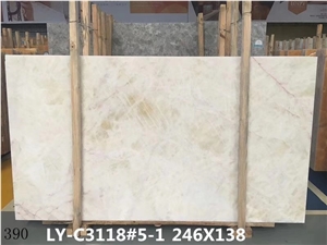 Baja Maya White Onyx Slab Wall Cladding Tile Floor