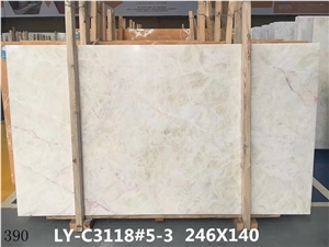 Baja Maya White Onyx Slab Wall Cladding Tile Floor