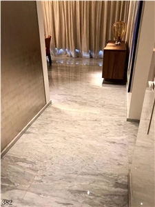 Italy Bardiglio Vagli Marble Cloudy Grey White Polished Slab