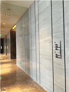 Bianco Lasa Striato Nai Gauss Wood White Marble