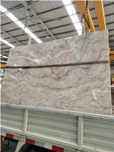 Blonde Cloud Onyx Beige White Onix Jade Slab Tile