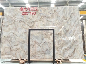 Blonde Cloud Onyx Beige White Onix Jade Slab Tile