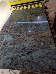 Blue Labradorite Emerald Granite Slab Walling Tile