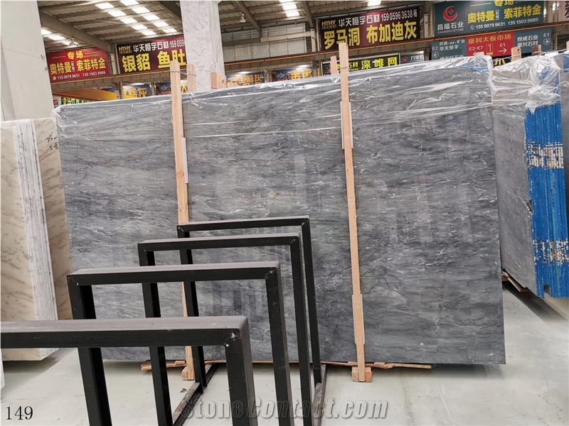 Blue Savoy Grey Marble Savoian Cendre Stone Slab