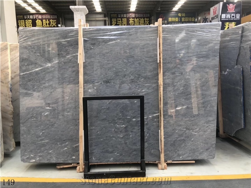 Blue Savoy Grey Marble Savoian Cendre Stone Slab
