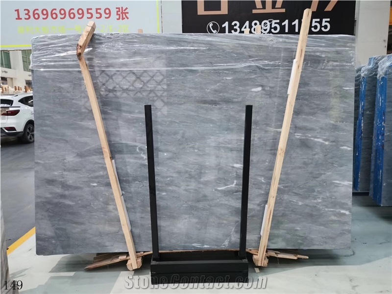 Blue Savoy Grey Marble Savoian Cendre Stone Slab
