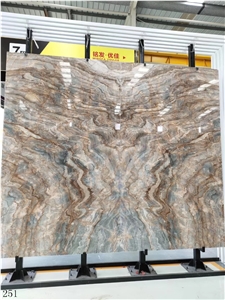 Bluette Venato Azul Venato Marmi Blue Impression