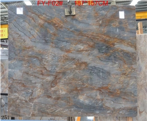 Bluette Venato Azul Venato Marmi Blue Impression
