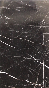 China Black Tulip Marble Golden Portoro Slab Floor