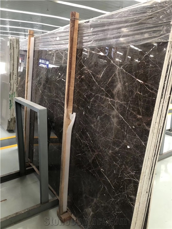 China Brown Gold Marble Imperial Royal Slab Tile