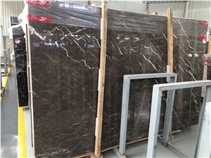 China Brown Gold Marble Imperial Royal Slab Tile