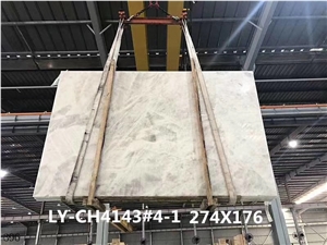 China Cloudy White Cloud Jade Marble Slab Wall