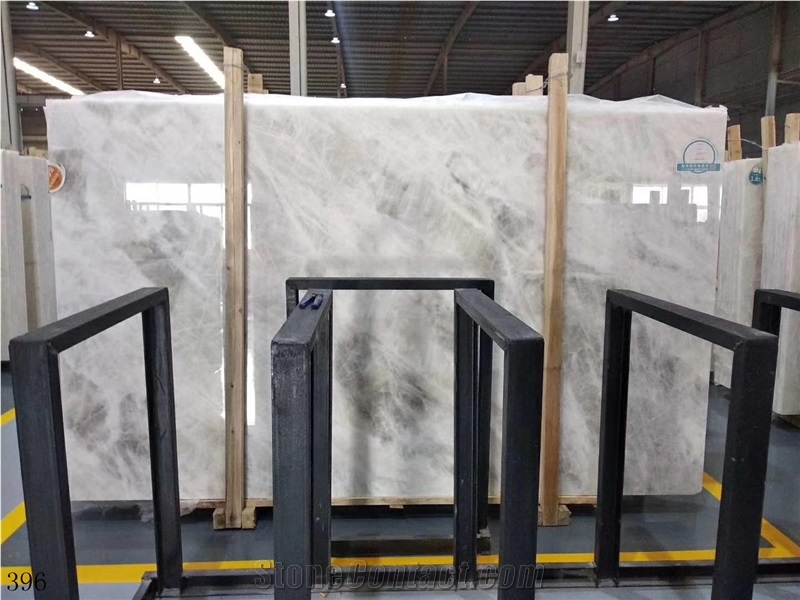 China Cloudy White Cloud Jade Marble Slab Wall