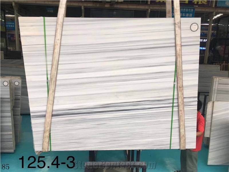 China Equator Marble Starsha White Slab Wall Use