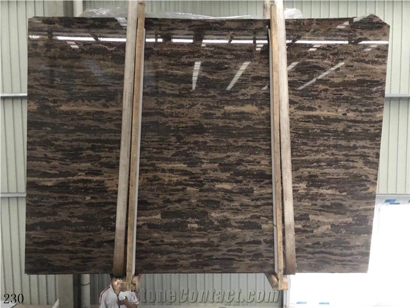 China Gold Coast Marble King Gold Stone Slab Tile