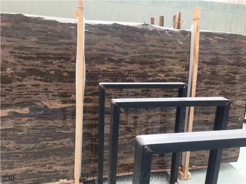 China Gold Coast Marble King Gold Stone Slab Tile