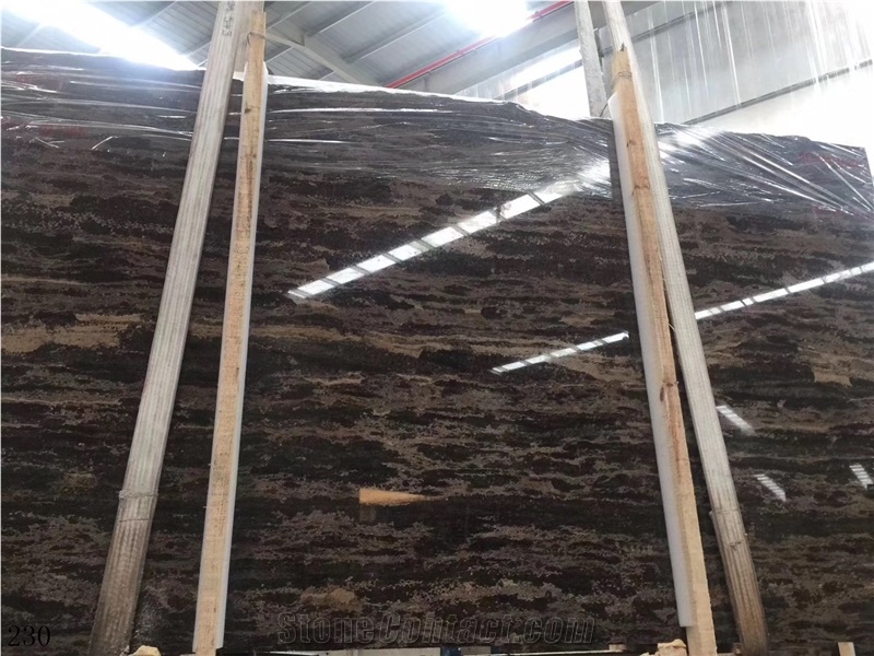China Gold Coast Marble King Gold Stone Slab Tile