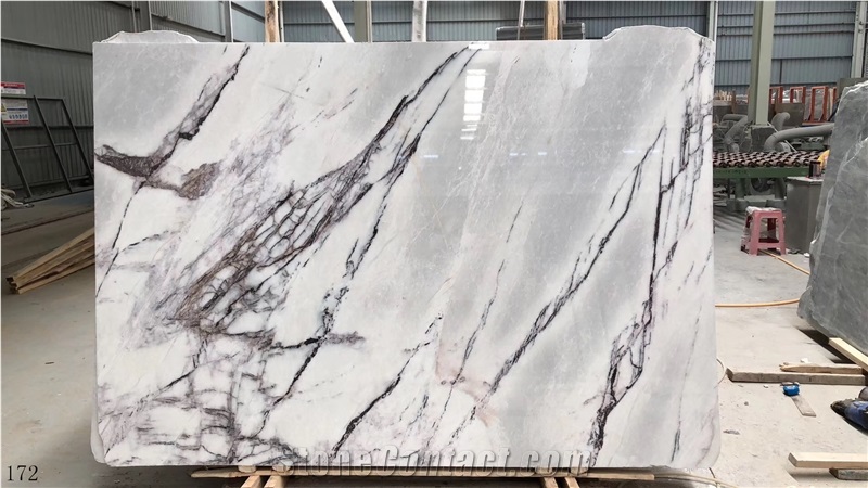 Incense Plum Marble Chanel Lilac Stone Polished Slab