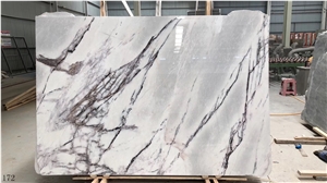 Incense Plum Marble Chanel Lilac Stone Polished Slab