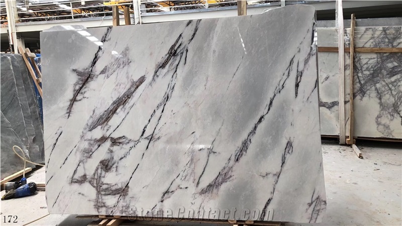 Incense Plum Marble Chanel Lilac Stone Polished Slab