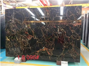 China Portoro Gold Marble Black Golden Vein Slabs China Portoro Gold Marble Black Golden Vein Slabs