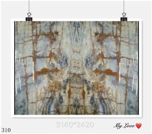 Cielo Del Sahara Blue Onyx Onice Slab in China
