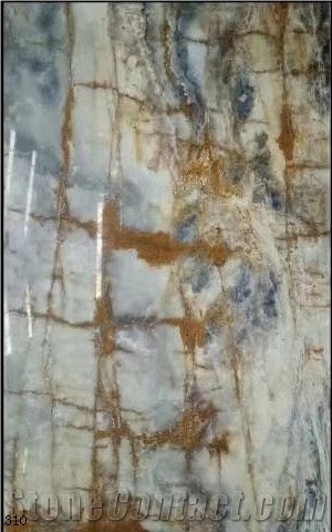 Cielo Del Sahara Blue Onyx Onice Slab in China