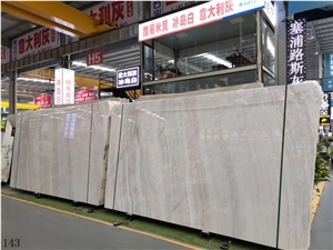 Cristallina Ash Colored Nikisiani White Marble