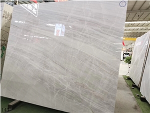 Cristallina Ash Colored Nikisiani White Marble