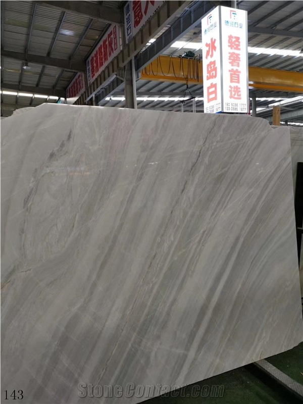 Cristallina Ash Colored Nikisiani White Marble
