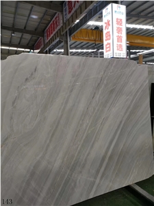 Cristallina Ash Colored Nikisiani White Marble