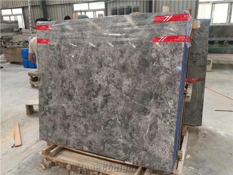 Dora Cloud Grey Marble Silver Spider Dora Ash Slab